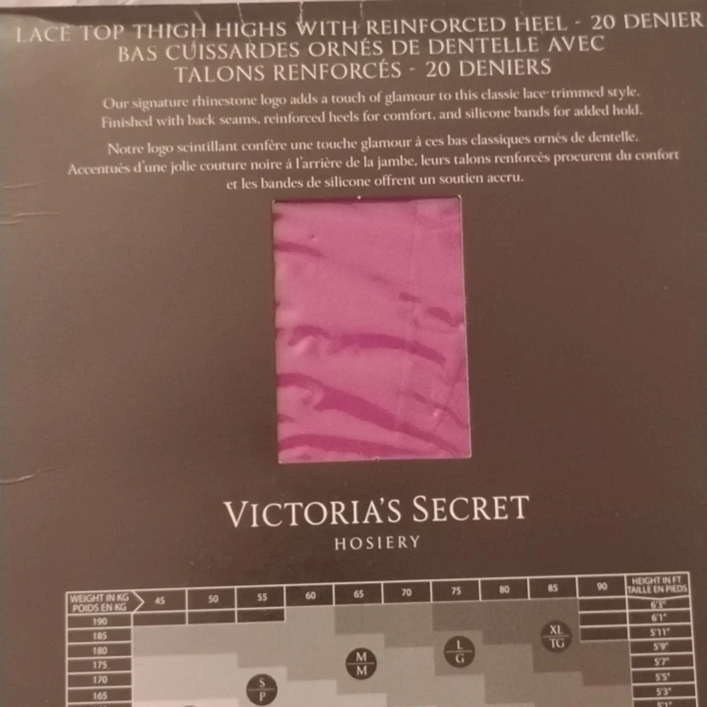 Victoria's Secret Pink Lace Thigh Highs
